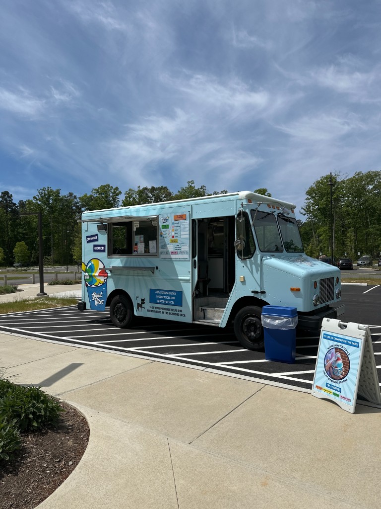 Good Vices Italian ice truck parked and ready to serve an event