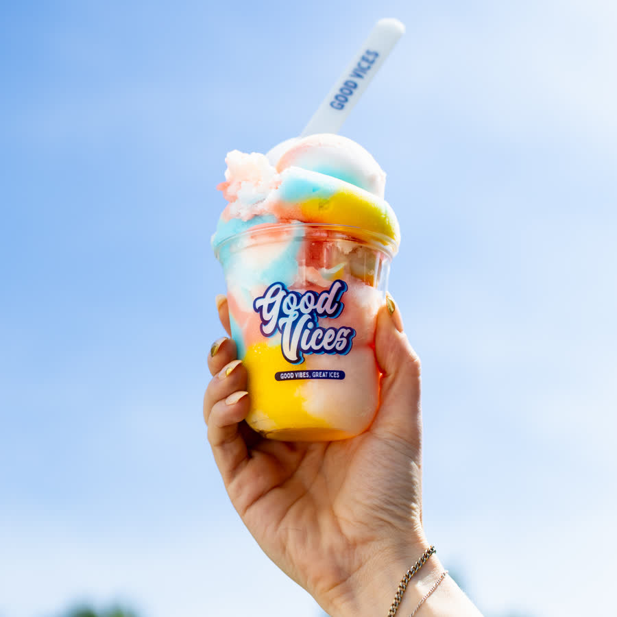 Real fruit, no dairy